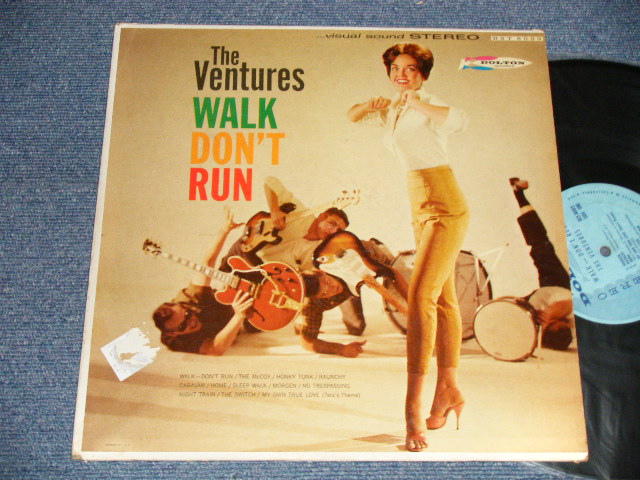 画像1: THE VENTURES - WALK DON'T RUN (Ex/Ex+++ Looks:Ex++ TEAROFC) / 1961? US AMERICA 2nd Press "LIGHT BLUE Label" STEREO Used LP 