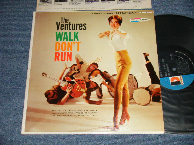 画像1: THE VENTURES - WALK DON'T RUN (Ex++/POOR CARCK) / 1966? Version US AMERICA 5th Press "'D' MARK Label" STEREO Used LP 