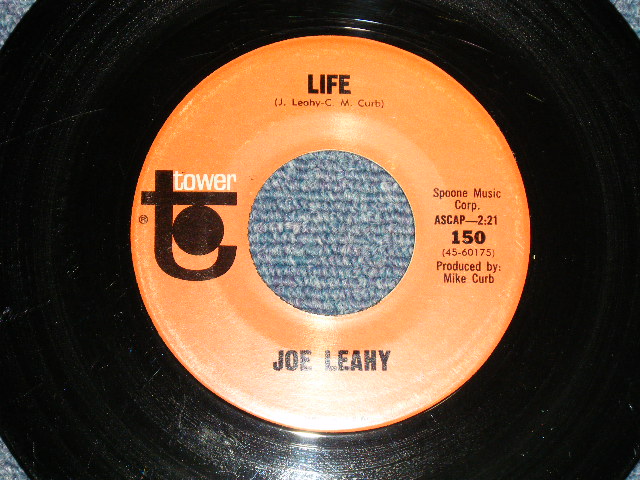 画像1: JOE LEAHY (Produced by MIKE CURB) - A) LIFE  B) PINK POWDER PUFF (Ex++/Ex++) / 1965 US AMERICA ORIGINAL Used 7" 45 rpm Single 