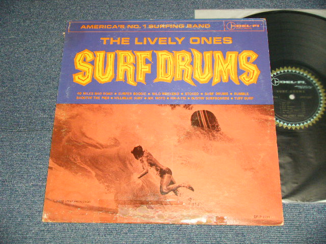 画像1: THE LIVELY ONES - SURF DRUMS (VG++/Ex+++ DMG) / 1963 US AMERICA ORIGINAL MONO Used LP 
