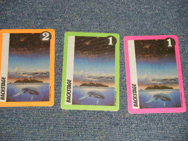 画像1: The BEACH BOYS - "OCEAN & SPACE" BACK STAGE PASS : for 1990's TOUR PASS (3-TYPE SET)  (NEW) /   1990's US AMERICA ORIGINAL "BRAND NEW" 