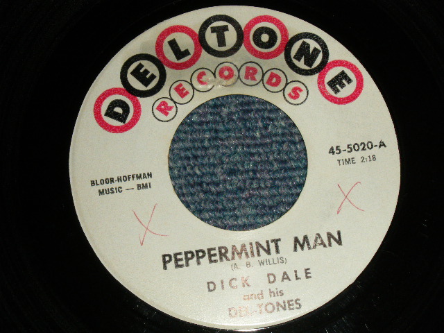 画像1: DICK DALE and THE DEL-TONES - A)  PEPPERMINT MAN  B) SURF BEAT (Ex+++/Ex+++ WOL) / 1963 US AMERICA ORIGINAL Used 7" Single
