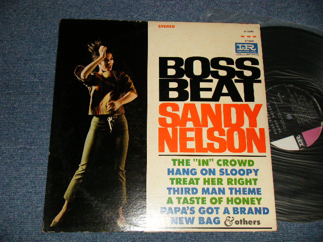 画像1: SANDY NELSON - BOSS BEAT (Ex++/Ex+++, Ex++ Looks:Ex EDSP) / 1965 US AMERICA ORIGINAL "BLACK With PINK & WHIET Label" STEREO Used LP