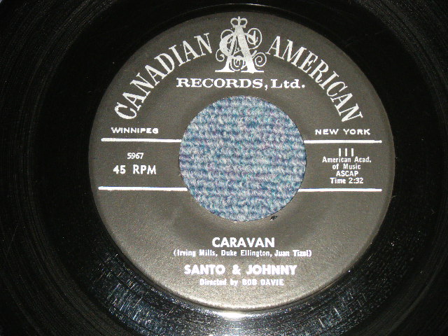 画像1: SANTO & JOHNNY - A) CARAVAN  B) SUMMERTIME ( Ex/Ex+ ) / 1960 US AMERICA ORIGINAL Used 7" Single 