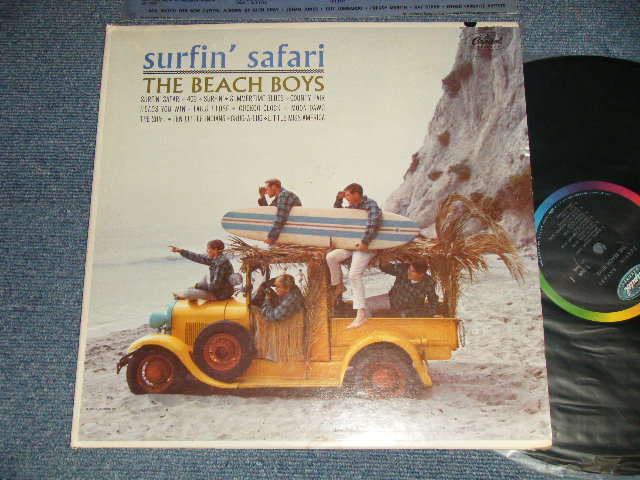 画像1: The BEACH BOYS - SURFIN' SAFARI (Matrxi #A)T-1-1808 - N2 [Scranton Anvil symbol] B)T-2-1808 - D6 [Scranton Anvil symbol]) "SCRANTON Press in Pennsylvania"(Ex++/Ex++ DMG) / 1962 US AMERICA ORIGINAL 1st Press "BLACK with RAINBOW Label" MONO Used LP