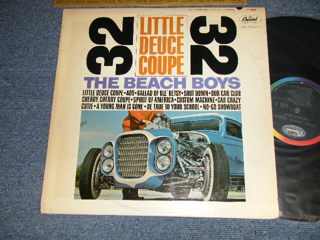 画像1: The BEACH BOYS - LITTLE DEUCE COUPE (Matrix #A) T-1-1998-T6#2 IAM in TRIANGLE B) T-2-1998-T4 IAM in TRIANGLE) "SCRANTON PA in PENNSYLVANIA Press"(Ex++/Ex+  B-5:VG) / 1963 US AMERICA ORIGINAL "BLACK with RAINBOW Label" MONO Used LP