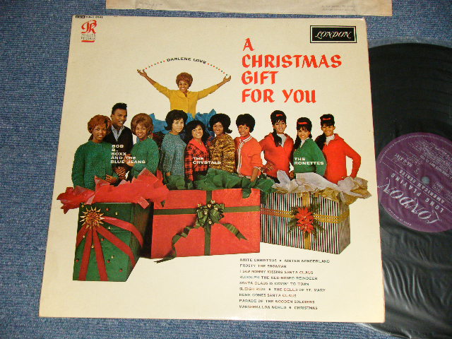 画像1:  VA (CRYSTALS+RONETTES+DARLEN LOVE+More) - A CHRISTMAS GIFT FOR YOU (MINT-, Ex++/MINT- Looks:Ex+++)  /1963 UK ENGLAND ORIGINAL "1st Press Label" Used LP  
