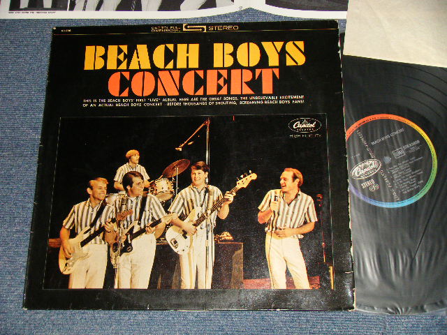 画像1: The BEACH BOYS - CONCERT(Ex/Ex+++ Looks:Ex+ EDSP, SPLIT) / 1964 WEST-GERMANY ORIGINAL 1st Press "BLACK with RAINBOW Label" "With INSERTS"  STEREO Used LP