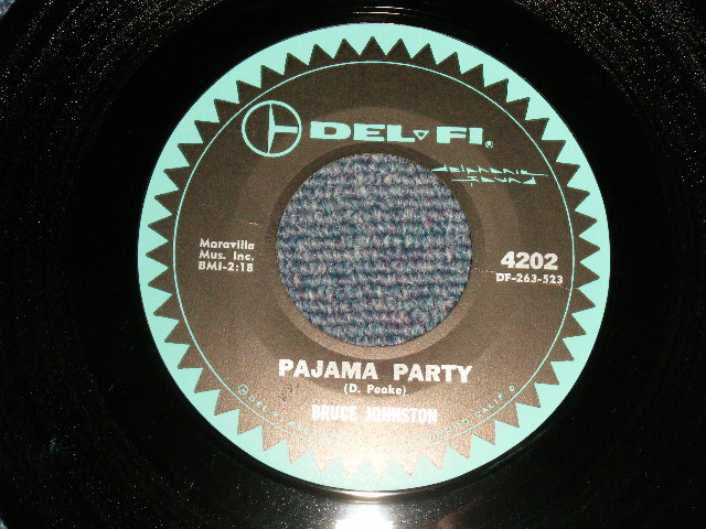 画像1: BRUCE JOHNSTON - A)PAJAMA PARTY   B)THE ORIGINAL SURFER STOMP(MINT-/MINT-) / 1963 US AMERICA ORIGINAL  Used 7" Single