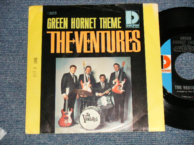 画像1: THE VENTURES -A)GREEN BHORNET THEME  B)FUZZY & WILD (Ex++/Ex++ WOL/ 1966 US AMERICA ORIGINAL " with PICTURE SLEEVE" "D Mark Label" Used 7" Single