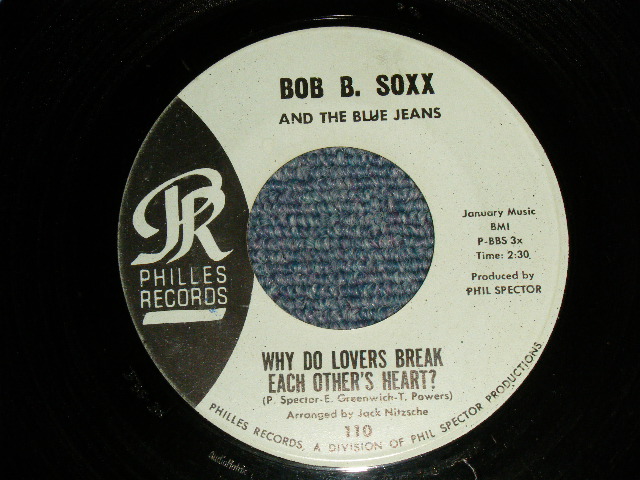 画像1: DARLENE LOVE - A)WHY DO LOVERS BREAK EACH OTHERS HEART?  B)DR. KAPLAN'S OFFICE (Ex++/Ex+++ STAMP) / 1962 US AMERICA  ORIGINAL 1st Press "BLUE LABEL" Used 7" SINGLE 