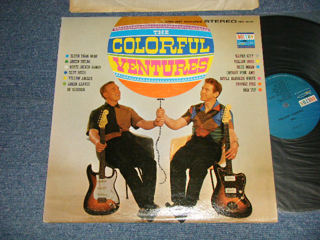 画像1: THE VENTURES - THE COLORFUL VENTURES (Matrix #A)BST 8008 1 1B US PAT B)BST 8008-2-1B GB PAT) (Ex+/Ex++ Looks:Ex, Ex++) / 1964 Version US AMERICA "BLUE with BLACK Print Label" STEREO Used LP 