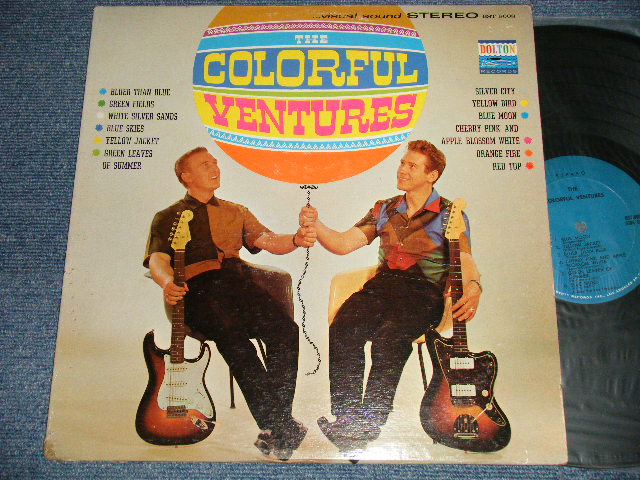 画像1: THE VENTURES - THE COLORFUL VENTURES (Matrix #A)BLUE HORIZON - BST-8008 SIDE-ONE 2 B)BLUE HORIZON - BST-8008 SIDE-TWO 1) (Ex+/Ex++ Looks:Ex+) / 1964 Version US AMERICA "BLUE with BLACK Print Label" STEREO Used LP 