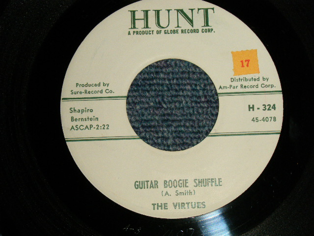 画像1: The VIRTURES - A)GUITAR BOOGIE SHUFFLE   B)GUITAR IN ORBIT (Ex/Ex STOL;)  / 1959 US AMERICA ORIGINAL Used 7" Single