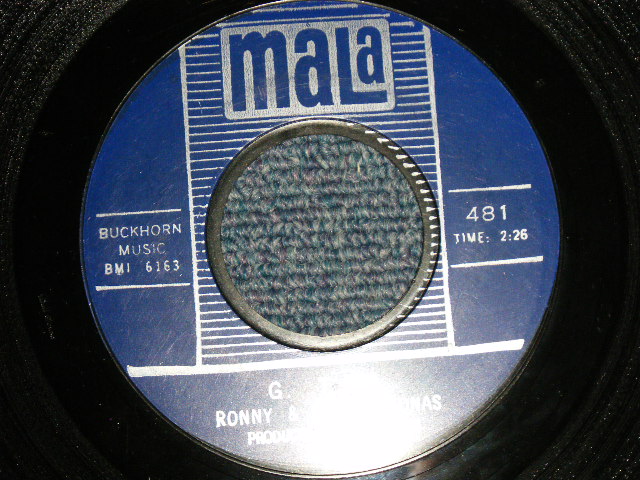 画像1: RONNY AND THE DAYTONAS - A)G.T.O.  B)HOT ROD BABY (Ex+++/Ex+++)  / 1964 US AMERICA ORIGINAL Used 7" 45rpm Single