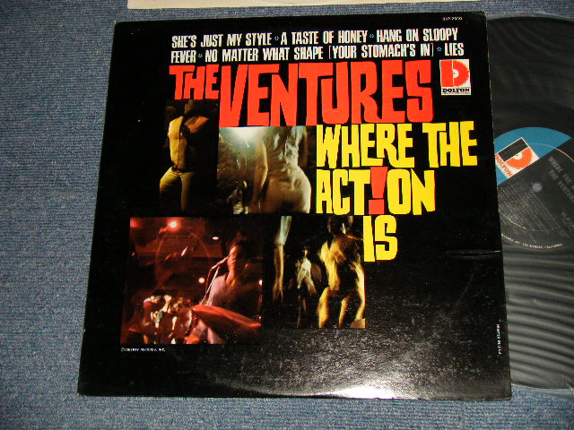 画像1: THE VENTURES -  WHERE THE ACTION IS (Ex++/, VG+++/Ex+++ WEAR) / Late 1966-7 Version? US AMERICA 3rd Press "'D' MARK Label" MONO Used LP 