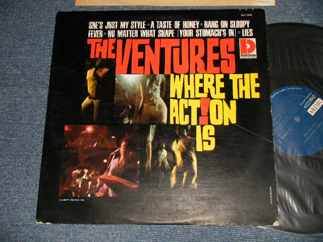 画像1: THE VENTURES -  WHERE THE ACTION IS (Ex+/MINT-, Ex+++ Looks:Ex+EDSP) / 1965 US AMERICA ORIGINAL 1st Press "DARK BLUE with SILVER PRINT Label" MONO Used LP 