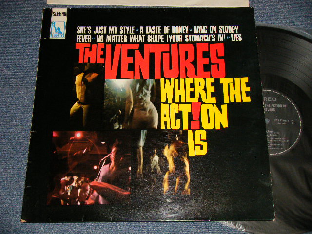 画像1: THE VENTURES -  WHERE THE ACTION IS (Ex/Ex+++ WEAROBC) / 1967 Version WEST-GERMANY GERMAN REISSUE "COLOR LIBERTY Label" STEREO Used LP 