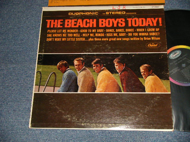 画像1: The BEACH BOYS - THE BEACH BOYS TODAY (Matrix #A)DT1-2269-B-2 2 ＊  B)DT2-2269-W9 0  "LOS ANGELES Press in CA" (Ex+/Ex+ WOFC) / 1965 US AMERICA ORIGINAL "DUOPHONIC STEREO" Used LP