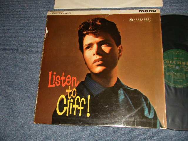 画像1: CLIFF RICHARD & THE SHADOWS  - LISTEN TO CLIFF! (Ex-/Ex+++) / 1961 UK ENGLAND ORIGINAL 1st Press "GREEN With GOLD Text Label" Used MONO LP 