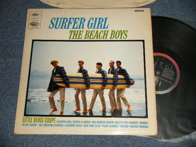 画像1: The BEACH BOYS - SURFER GIRL (Matrix #A)ST1-1981-49 IAM (in TRIANGLE)  B)ST2-1981-49) (Ex+++, Ex++/Ex+++ Looks:MINT-)/ 1963 UK ENGLAND ORIGINAL "BLACK with RAINBOW RING Label" "STEREO" Used LP