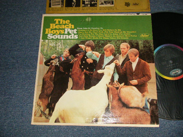 画像1: THE BEACH BOYS - PET SOUNDS (Matrix #A)T-1-2458-G-18 IAM  B)DT-2-2458-F19 #2  IAM ) "SCRANTON Press in PA/PENSSYLVANIA"(Ex+/Ex WOFC) / 1966 US AMERICA ORIGINAL 1st Press "BLACK with RAINBOW Label" "MONO" Used LP