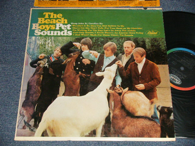 画像1: THE BEACH BOYS - PET SOUNDS (Matrix #A)T-1-2458-G-28 ・1 ＊ B)DT-2-2458-F27 ・ ＊) "LOS ANGELES Press in CA" (Ex++/Ex- Looks:Ex+) / 1966 US AMERICA ORIGINAL 1st Press "BLACK with RAINBOW Label" "MONO" Used LP