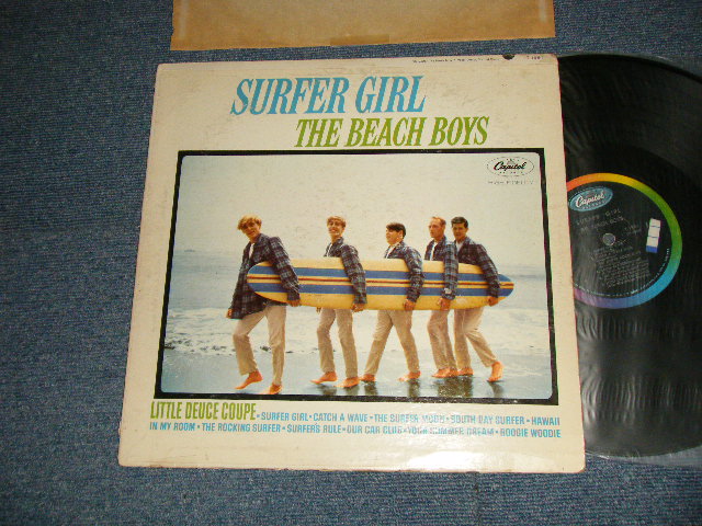 画像1: The BEACH BOYS -  SURFER GIRL (Matrix #A)T-1-1981 F1#2 IAM in TRIANGLE B)T-2-1981-F1 #2) "SCRANTON Press in PENNSYLVANIA" (VG+++/VG+++) / 1963 US AMERICA ORIGINAL MONO Used LP