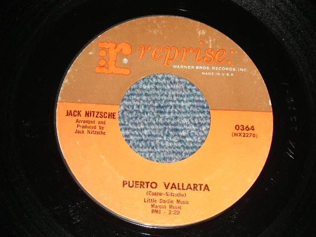 画像1: JACK NITZSCHE - A)PUERTO VALLARTA  B)SENORITA FROM DETROIT (Ex++ Looks:Ex+++/Ex++ Looks:Ex+++) / 1964 US AMERICA ORIGINAL Used 7"45 Single
