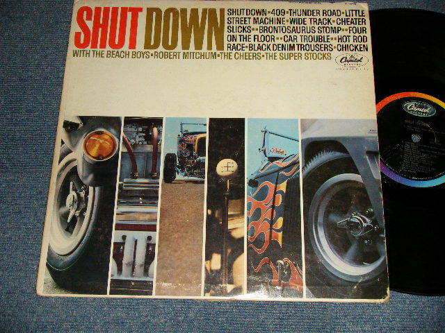 画像1: V.A. Various Omnibus - SHUT DOWN ("LOS ANGELES Press in CA") (Ex/POOR) / 1963 US AMERICA ORIGINAL 1st Press "BLACK with Rainbow Label" MONO Used LP