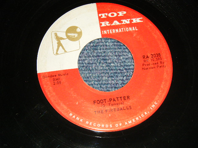 画像1: THE FIREBALLS - A)FOOT-PATTER  B)KISSIN' (Ex++/Ex++) / 1960 US AMERICA ORIGINAL Used 7" 45 rpm Single 