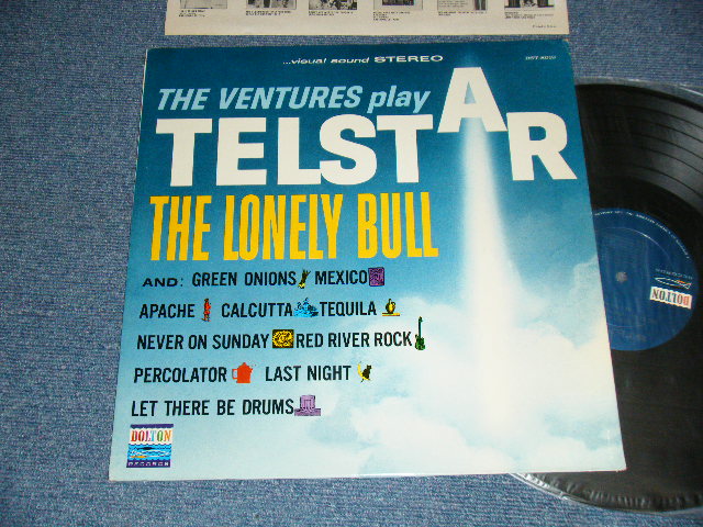 画像1: THE VENTURES - PLAY TELSTAR (Ex++/Ex+++ Looks:Ex+) / 1963 Version US AMERICA RE-PRESS "DARK BLUE With SILVER Print Label" STEREO Used LP
