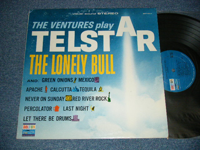 画像1: THE VENTURES - PLAY TELSTAR (Ex+/Ex++) / 1964 Version US AMERICA RE-PRESS "BLUE With BLACK Print Label" "SMALL STEREO Logo on Label"  Used LP