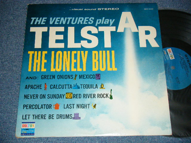 画像1: THE VENTURES - PLAY TELSTAR (Ex++/Ex+ Looks:Ex++) / 1964 Version US AMERICA RE-PRESS "BLUE With BLACK Print Label" STEREO Used LP