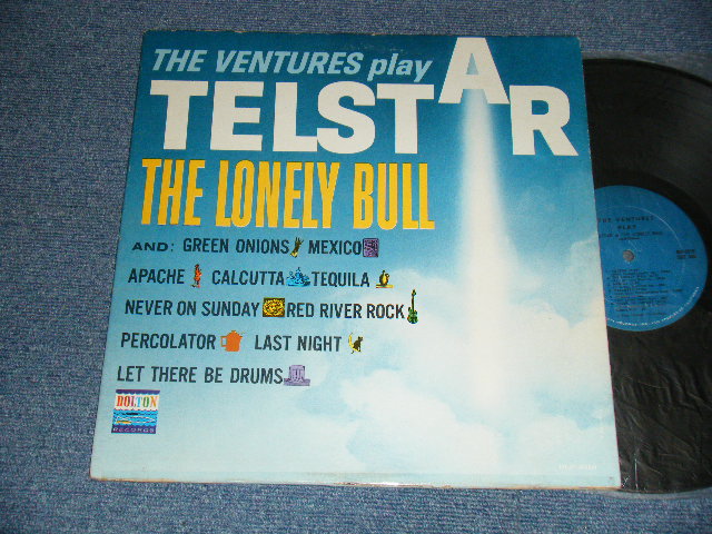 画像1: THE VENTURES - PLAY TELSTAR (Ex++/Ex Looks:Ex++) / 1964 Version US AMERICA RE-PRESS "BLUE With BLACK Print Label" MONO Used LP