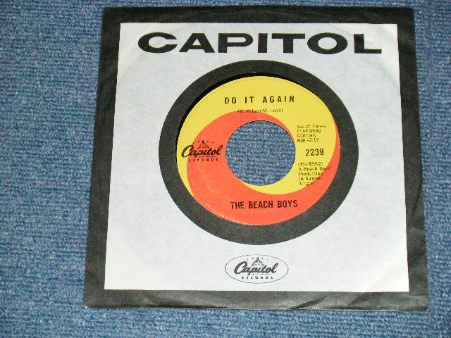 画像1: THE BEACH BOYS - A)DO IT AGAIN  B) WAKE THE WORLD (Ex+/Ex++) / 1968 CANADA ORIGINAL Used 7" SINGLE