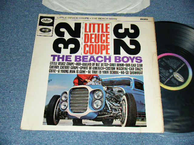 画像1: The BEACH BOYS - LITTLE DEUCE COUPE (Matrix #A)T1-1998-1G 1 RＧ B)T2-1998-1G 1 R0) Ex, Ex/Ex Looks:Ex++ SPLIT) / 1963 UK ENGLAND ORIGINAL "BLACK with RAINBOW Label" MONO Used LP