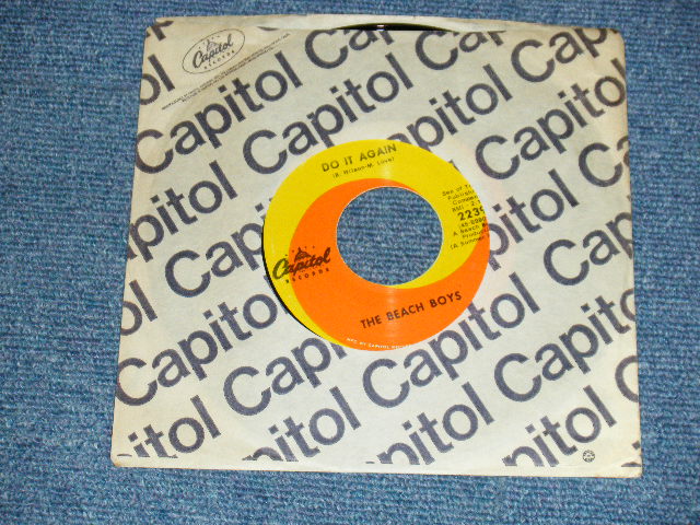 画像1: THE BEACH BOYS - A)DO IT AGAIN  B) WAKE THE WORLD (Ex+++/Ex+++) / 1968 US AMERICA ORIGINAL Used 7" SINGLE