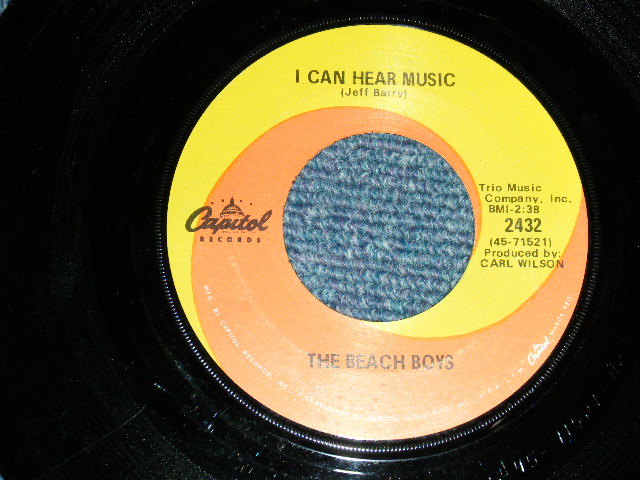 画像1: THE BEACH BOYS - A) I CAN HEAR MUSIC   B) ALL I WANT IT (Ex++/Ex++) / 1969 US AMERICA ORIGINAL Used 7" SINGLE