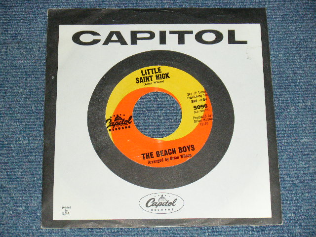 画像1: THE BEACH BOYS - A)LITTLE SAINT NICK   B)THE LORD'S PRAYER  (Ex+++/Ex+ Looks:Ex+++) / 1963 US AMERICA ORIGINAL Used 7" SINGLE