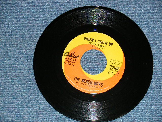 画像3: THE BEACH BOYS - A) WHEN I GROW UP   B) LITTLE HONDA (Ex++/Ex++) /  1964 CANADA ORIGINAL Used 7" Single