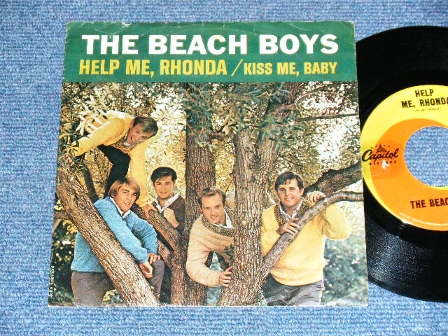 画像1: THE BEACH BOYS - HELP ME,RHONDA   (MATRIX # A) 45-53453-F-1  B) 45-53149-G-2) (Ex+/Ex+ Looks:VG+++) / 1965 US AMERICA ORIGINAL 7" SINGLE With PICTURE SLEEVE 