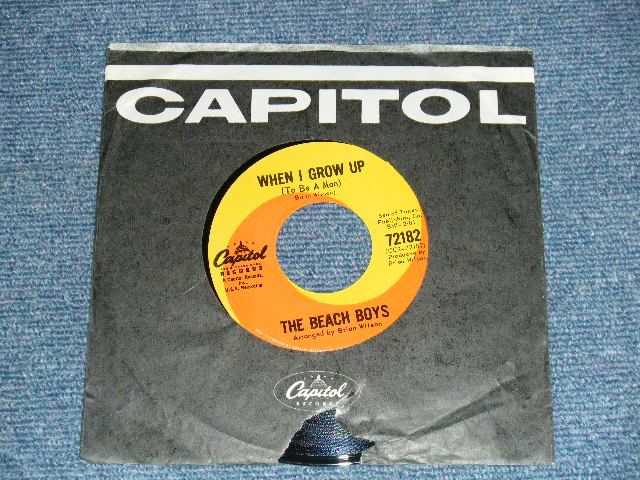 画像1: THE BEACH BOYS - A) WHEN I GROW UP   B) LITTLE HONDA (Ex++/Ex++) /  1964 CANADA ORIGINAL Used 7" Single