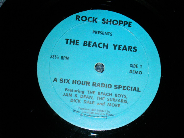 画像1: THE BEACH BOYS +Jan & Dean, The Surfaris, Dick Dale  - A SIX HOUR RADIO SPECIAL "THE BEACH YEARS" (MINT-/MINT-) / 1975 US AMERICA ORIGINAL "RAFIO SHOW'S COMMERCIAL" Used 7" SINGLE