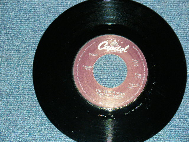 画像4: THE BEACH BOYS - A) THE BEACH BOYS MEDLEY  B)GOD ONLY KNOWS (MINT-/MINT-) / 1981 US AMERICA ORIGINAL Used 7" SINGLE