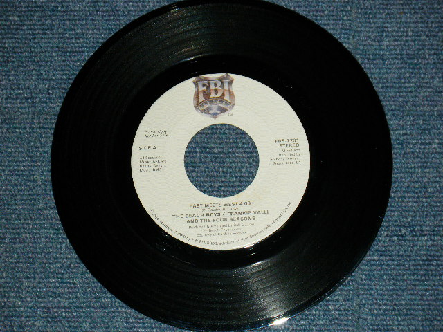 画像4: THE BEACH BOYS / FRANKIE VALLI And The FOUR SEASONS - EAST MEETS WEST (PROMO ONLY SAME FLIP STEREO - STEREO (MINT-/MINT-) / 1984 US AMERICA ORIGINAL "PROMO" Used 7" SINGLE