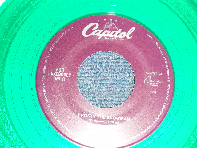 画像1: The BEACH BOYS - A)Frosty The Snowman   B)Little Saint Nick (NEW) / 1994 US AMERICA "FOR JUKEBOXES ONLY" "LIMITED" "GREEN WAX/VINYL" "BRAND NEW" 7" 45 Single