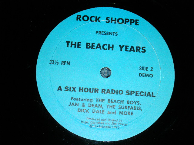 画像3: THE BEACH BOYS +Jan & Dean, The Surfaris, Dick Dale  - A SIX HOUR RADIO SPECIAL "THE BEACH YEARS" (MINT-/MINT-) / 1975 US AMERICA ORIGINAL "RAFIO SHOW'S COMMERCIAL" Used 7" SINGLE