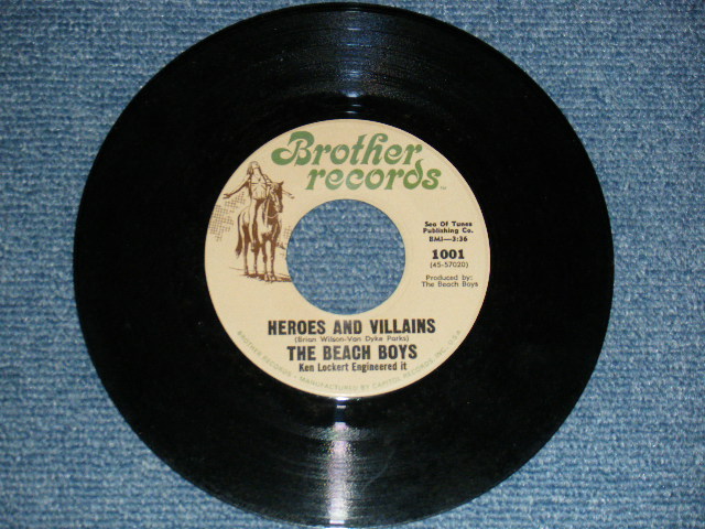 画像3: THE BEACH BOUS - A) HEROES AND VILLAINS   B) YOU'RE WELCOME  "First pressing with "Ken Lockert Engineered it" misprinted on the label." (Ex++/Ex+++ EDSP) / 1967 US AMERICA ORIGINAL Used 7" Single With PICTURE SLEEVE