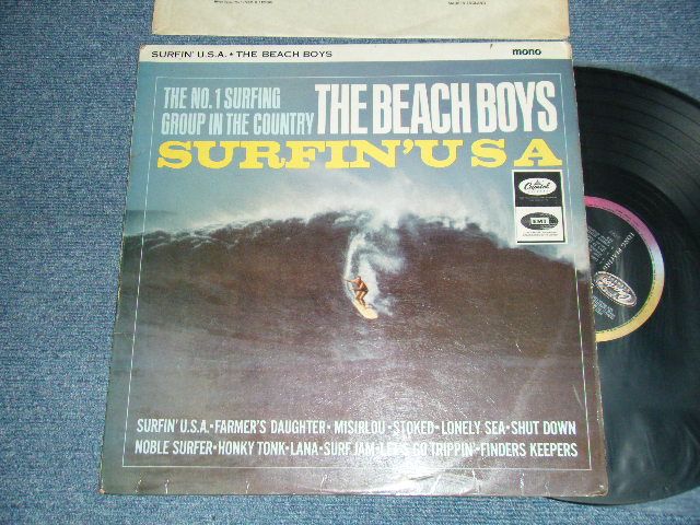 画像1: The BEACH BOYS - SURFIN USA (Matrix #A)T1-1890-1 1 P B)T2-1890-1 1 T) (Ex++/Ex++ Looks:Ex)/ 1965 UK ENGLAND ORIGINAL "BLACK with RAINBOW RING Label" "MONO" Used LP